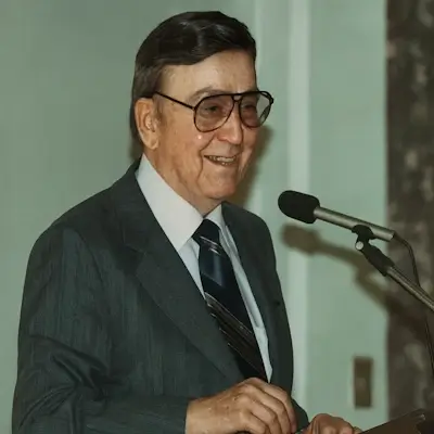 Retrato de Don Ricardo Cantú Leal, fundador de ADSAC