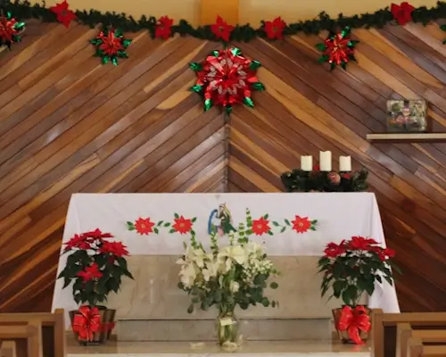 Fotografía de la capilla de la casa de reposo